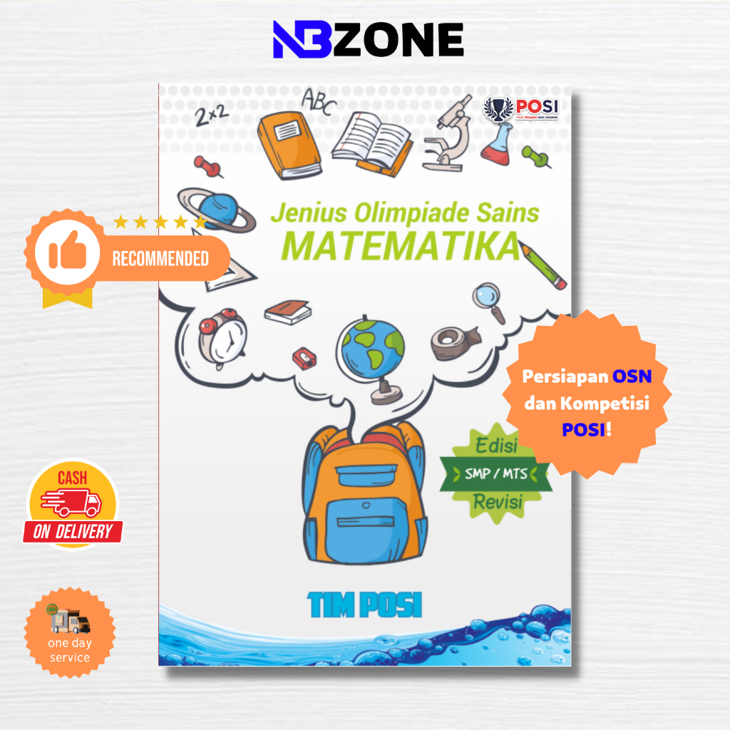 POSI Buku Olimpiade MATEMATIKA SMP/MTs Materi, Soal & Pembahasan - Jenius Olimpiade Sains Buku Persi