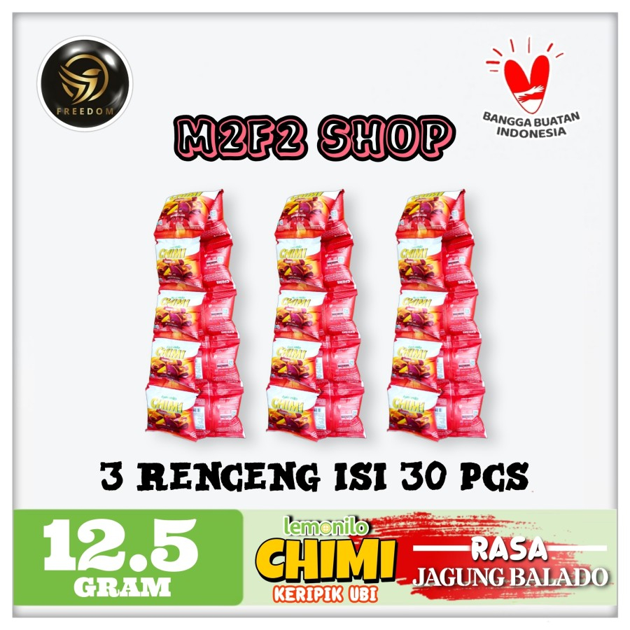 

Lemonilo Chimi Kripik Ubi Rasa Jagung Balado Sachet - 10 gr (Kemasan 3 Renceng)