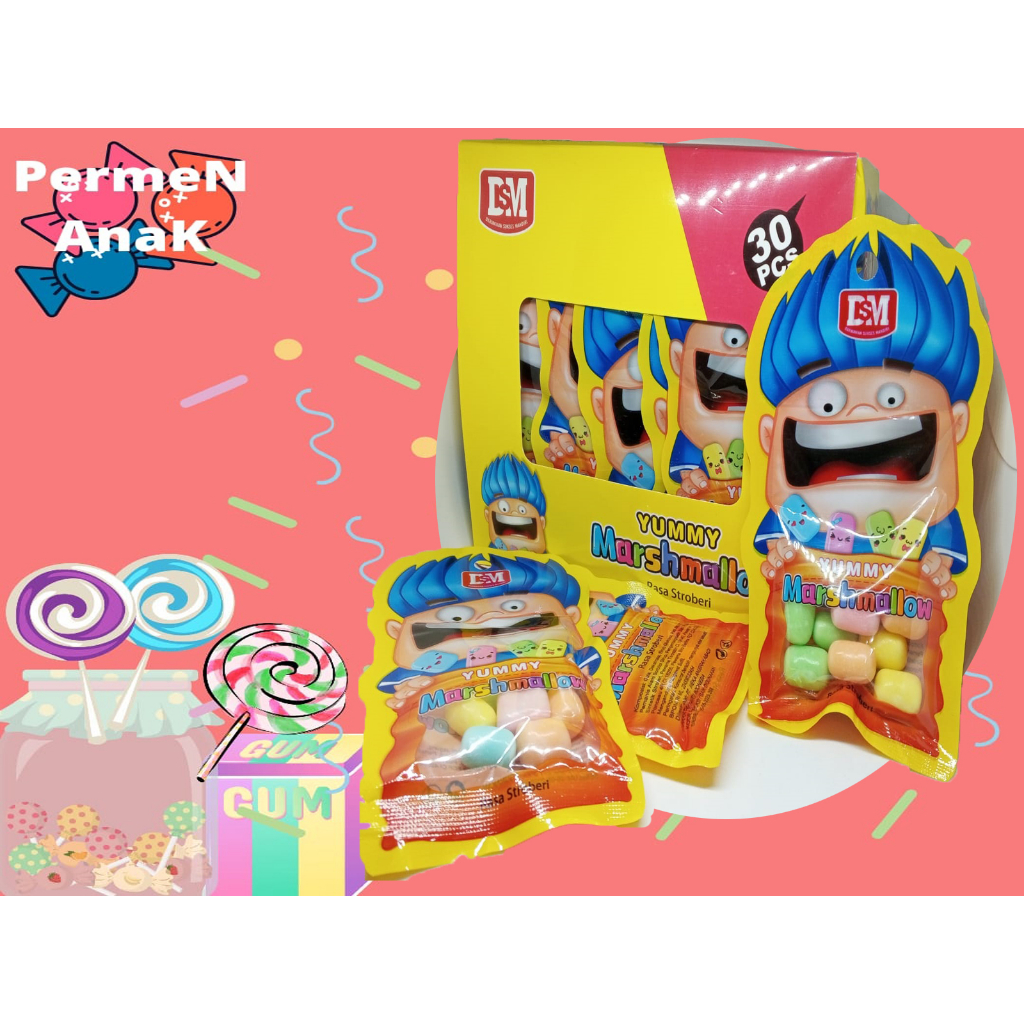 

permen warung marshmello anak yummy 30pcs