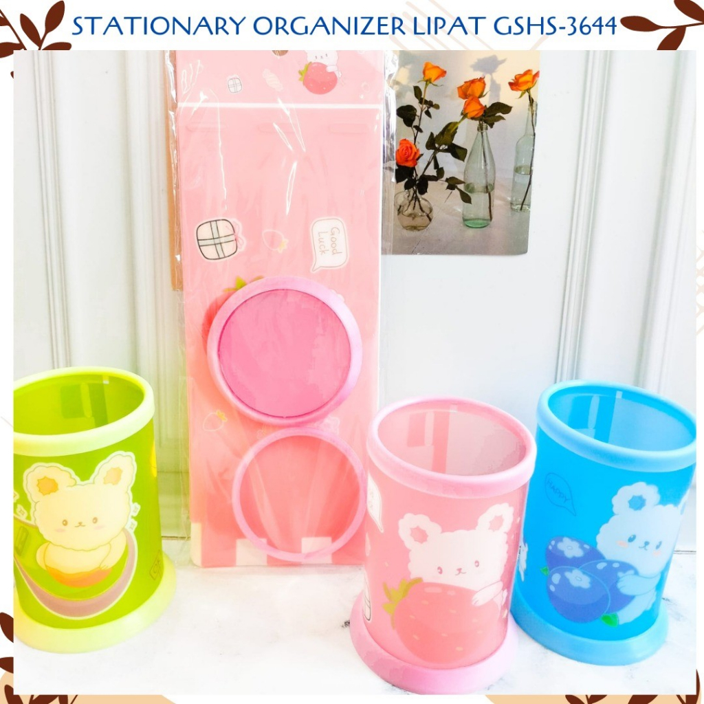 

Stationary Organizer Lipat GSHS-3644 PULPEN HOLDER Desk Set Organizer Tempat Pensil Meja Pen cod original