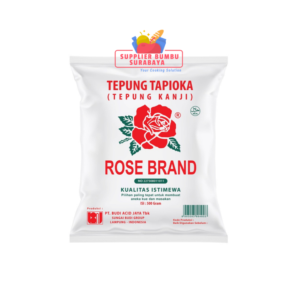 

Tepung Tapioka Kanji Rose Brand Rosebrand 500gr