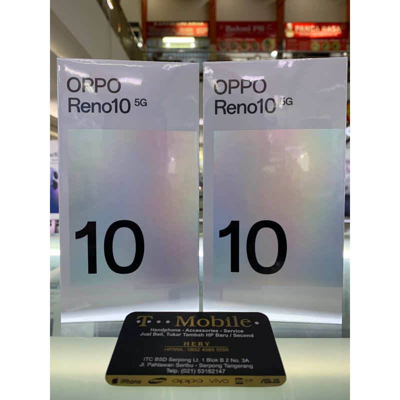 OPPO RENO10 5G RAM 8GB 256GB - SILVER GREY - DIMENSITY 7050 - AMOLED 120Hz - 64MP TELEPHOTO POTRAIT 