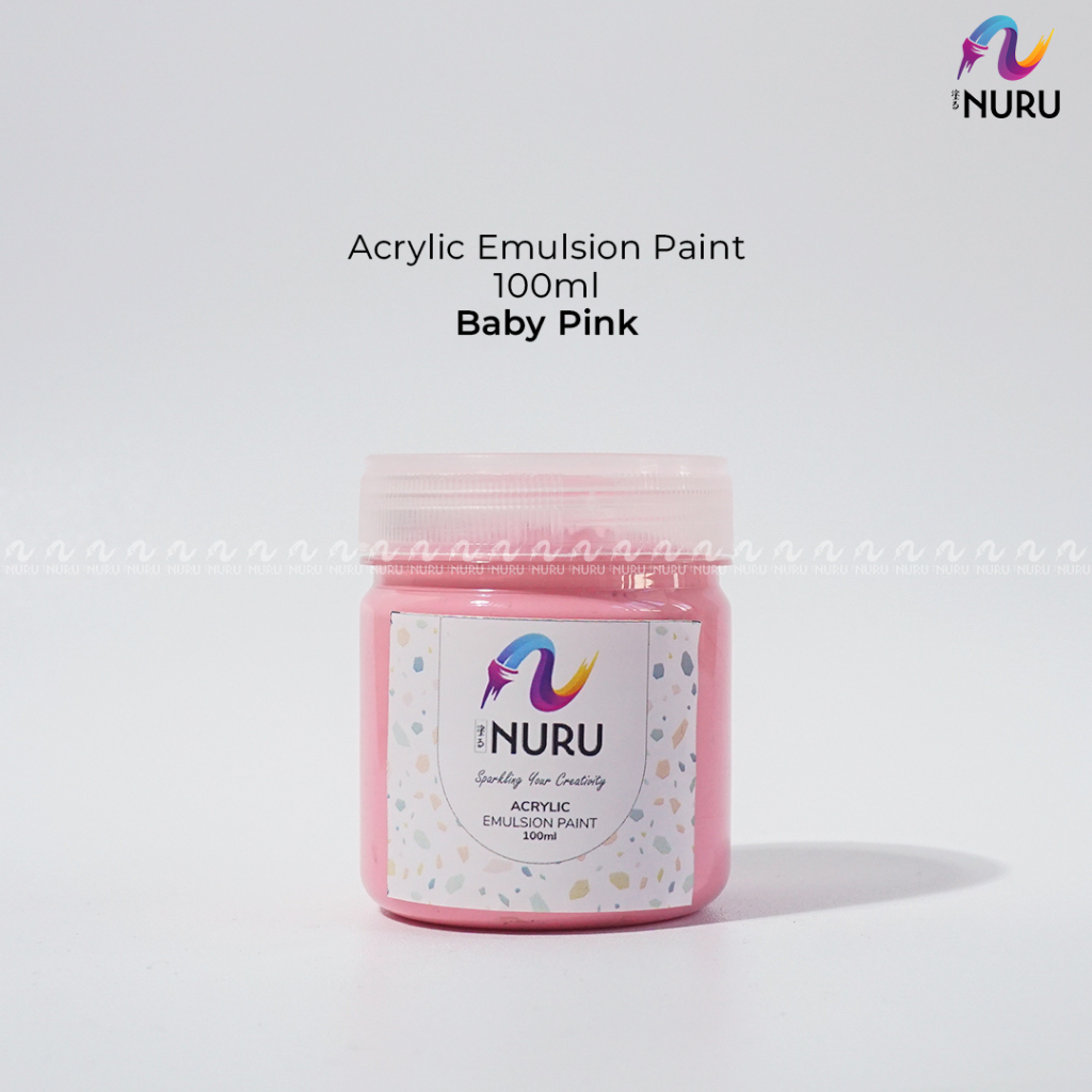 

Nuru Acrylic Emulsion Paint / Cat Akrilik | Baby Pink 100ml