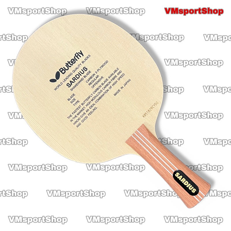 Butterfly Sardius - Kayu Blade Bat Bet Pingpong Tenis Meja