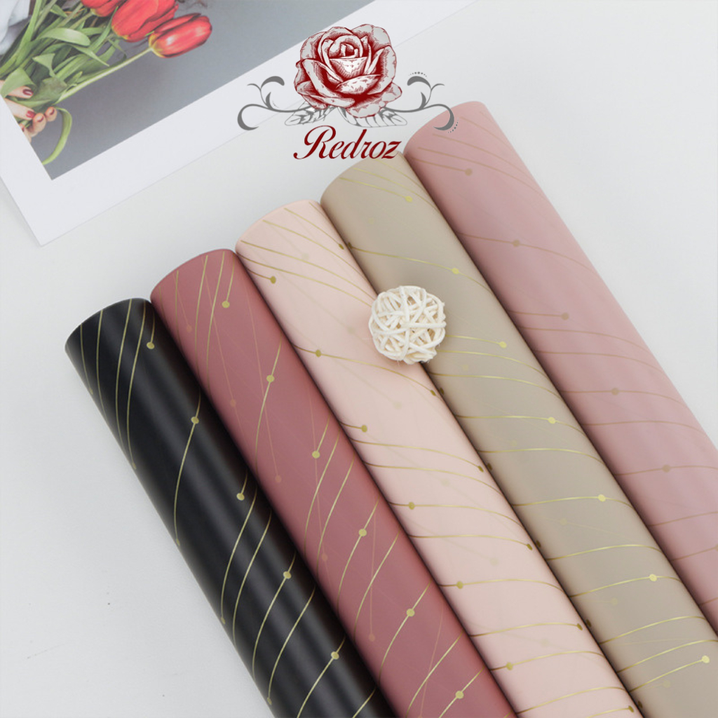 

( 5 Lembar ) PROMO Flower Wrapping / Kertas Bunga PERSEIDS METEOR / Flower Paper Cellophane