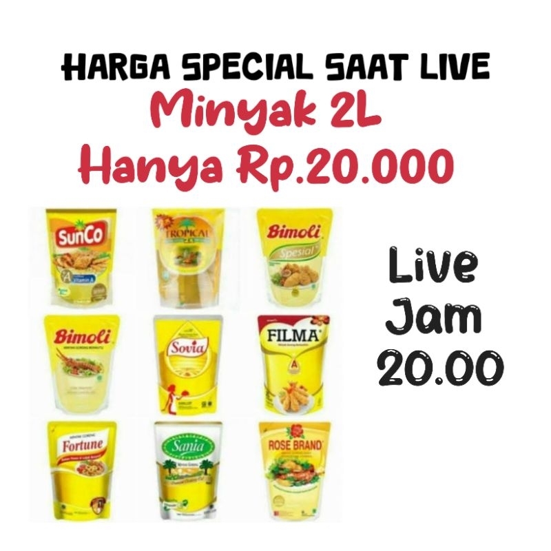 

Minyak goreng kemasan (Random) 2L