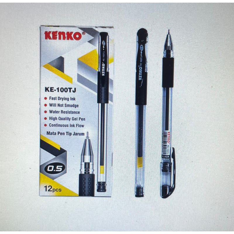 

KENKO GEL PEN KE-100 TJ Black (12PCS)