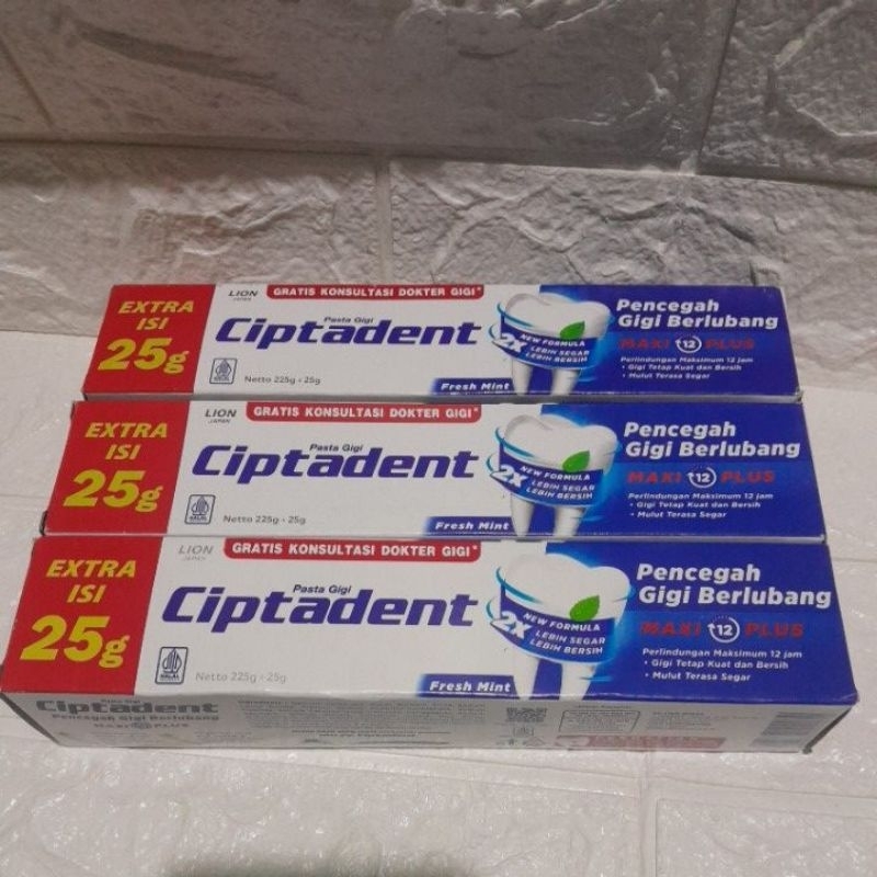 ciptadent 225 gram+25gram fresh mint