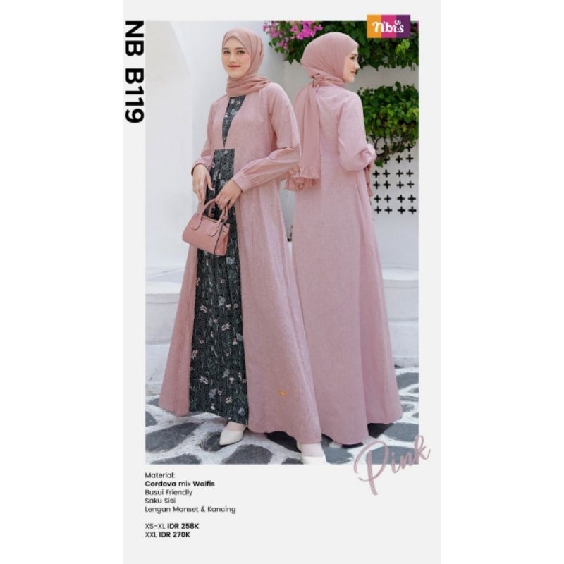 NIBRAS NB B119 GAMIS DEWASA NIBRAS