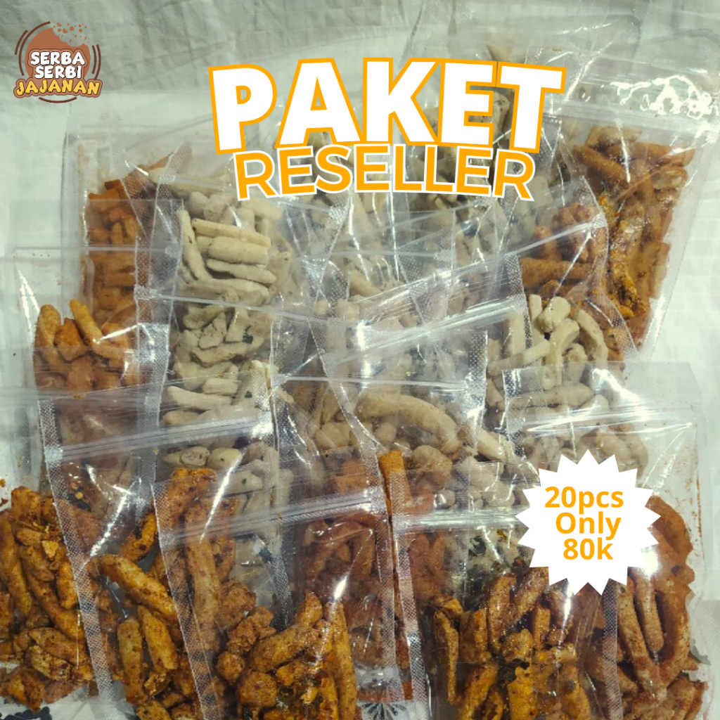 

Paket Reseller Basreng 20pcs | Basreng Mix Rasa | Serba Serbi Jajanan