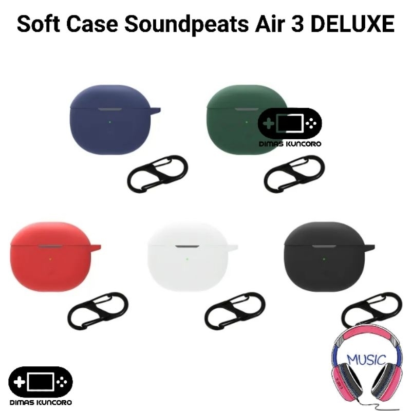 Soft Case Soundpeats Air 3 DELUXE silicone silikon air3 cover casing tws