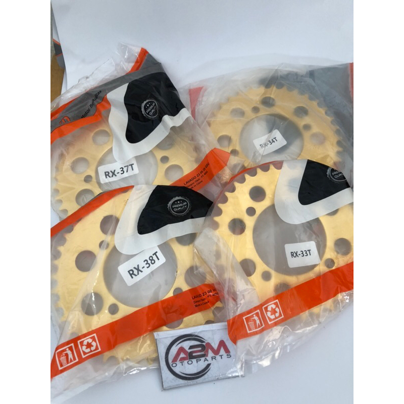 GEAR GIR BELAKANG RXKING GOLD MODEL SSS/GEAR BELAKANG YAMAHA RX KING JUPITER Z FORCE 1 VEGA R NEW CR