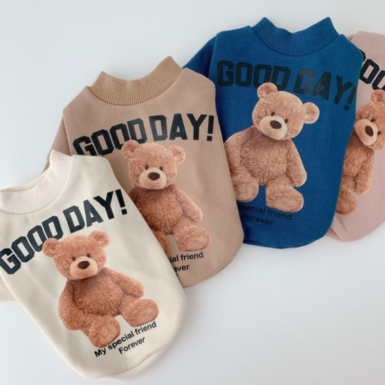 Baju Anjing Model Teddy Bear Lucu Bahan Tebal