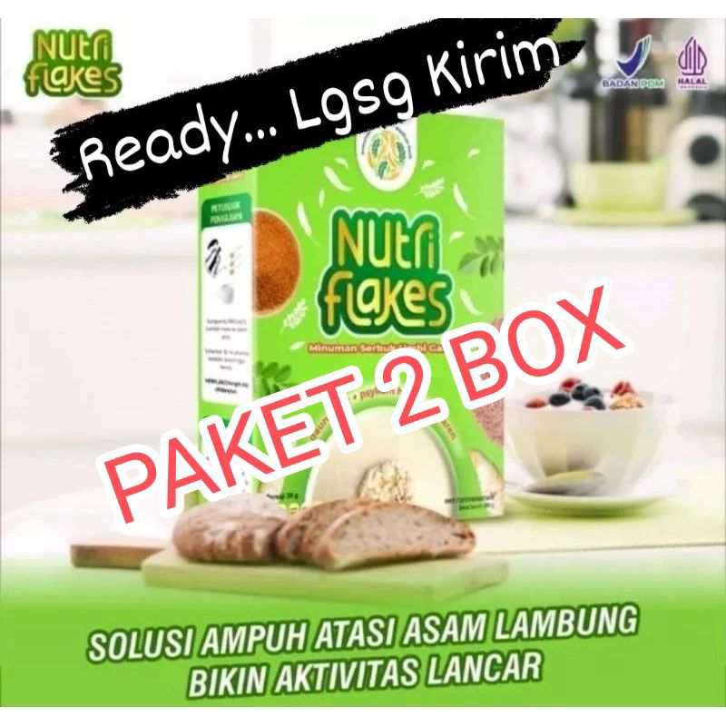 

NUTRIFLAKES PAKET 2 BOX ORI SOLUSI GERD, MAAG, ASAM LAMBUNG DLL