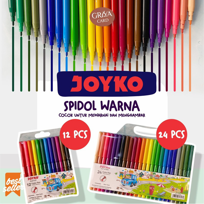 JOYKO COLOR PEN |SPIDOL JOYKO | COLOR BRUSH PEN | COLOR PEN | SPIDOL JOYKO | SPIDOL WARNA