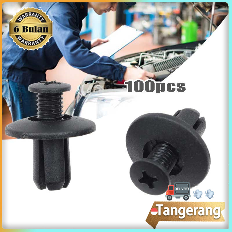 100pcs 8mm Klip Bumper Mobil Klip Bemper Klip Kancing