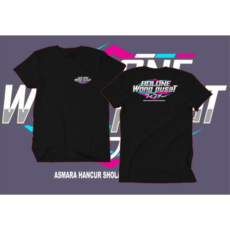 Kaos Wong Pusat /Kaos hitam
