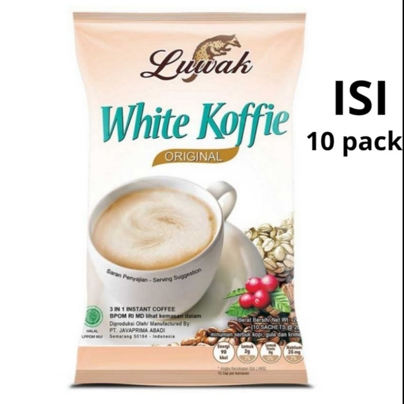 

luwak white coffe 1 renceng isi 10 pcs