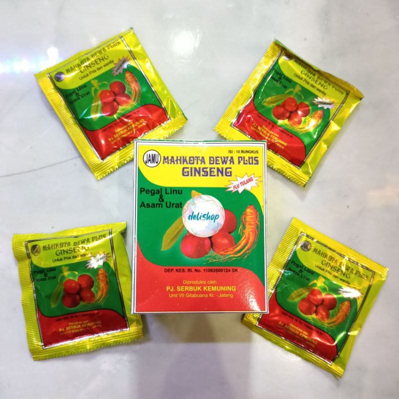 

JAMU ASAM URAT MAHKOTA DEWA PLUS GINSENG SERBUK 1 PACK (10 SACHET)