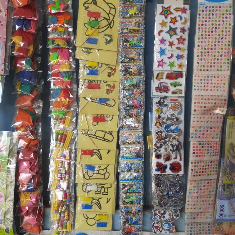 Paket Usaha Mainan Aksesoris Renceng Serba Seribu isi 50pcs