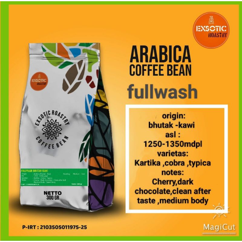 

kopi Arabika fullwash bhutak Kawi 1kg speciality