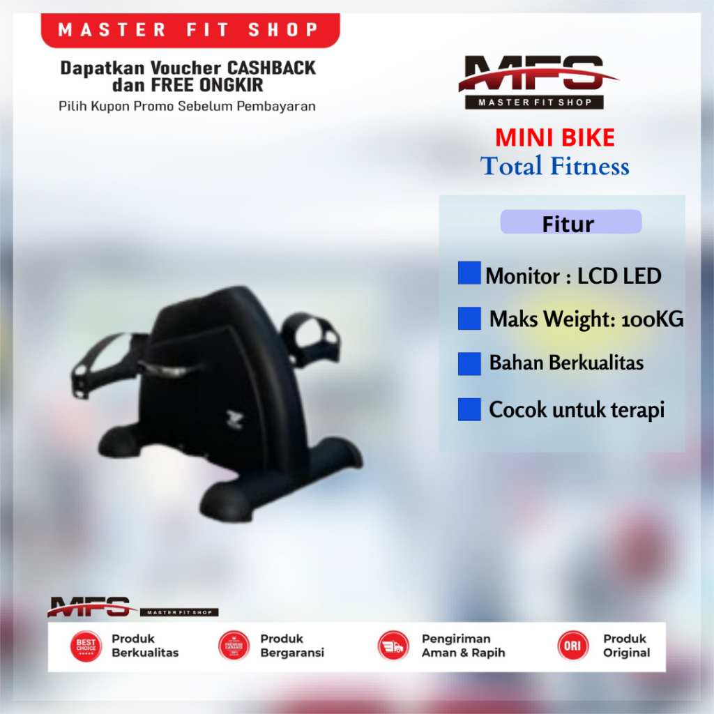 Alat fitness Mini Bike Terapi orang tua