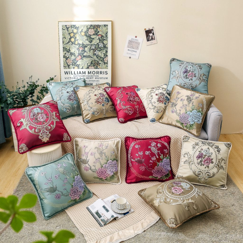 UM051 Sarung Bantal Sofa Emboss Premium Uk 48x48cm/Sarung Bantal Kursi