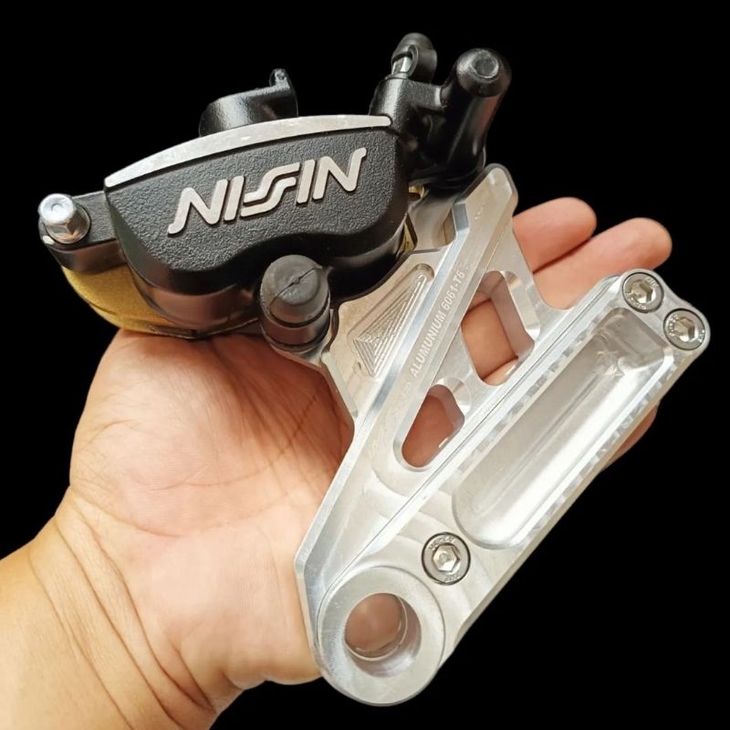 dudukan breket kaliper belakang ninja rr Nissin samurai rcb kaliper standar disc 220mm bracket kalip