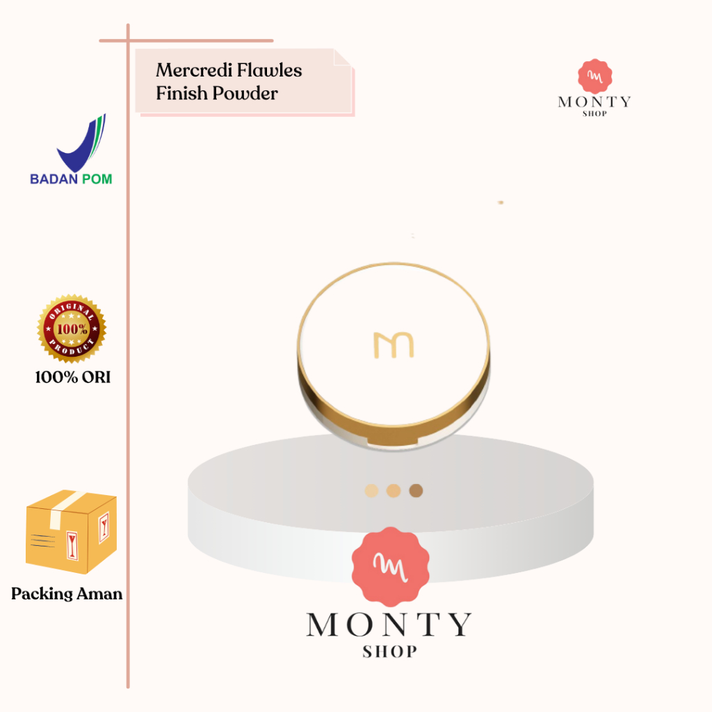 MERCREDI - SKINFINITE LUXE Flawless Finish Powder (Compact Powder) / BONE / SAND / HONEY / Mercredi 