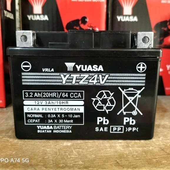 aki accu motor Yuasa YTZ4V