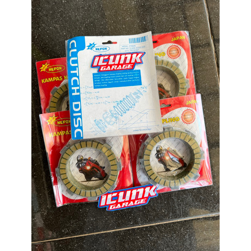 kampas kopling NEPON JAPAN FR80N ORIGINAL pnp fizr jupiter z dan motor lainnya