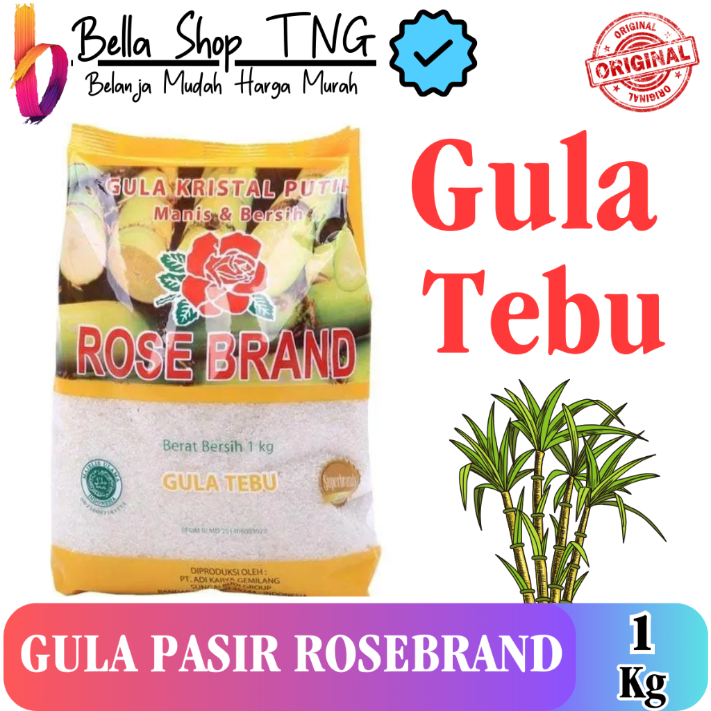 

Rose Brand Tebu Gula Pasir 1 Kg
