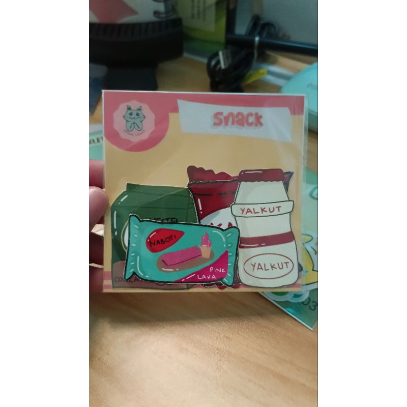 

Meowcraft Stiker Makanan Lucu