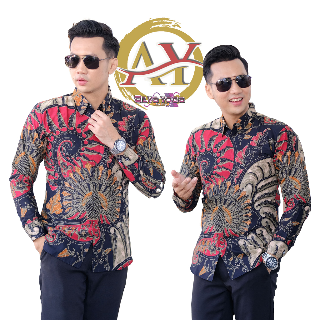 Atasan Cowok Keren Hem Batiq Pria Panjang Baju Pesta Terbaru 2022 Kekinian Viral betik pria