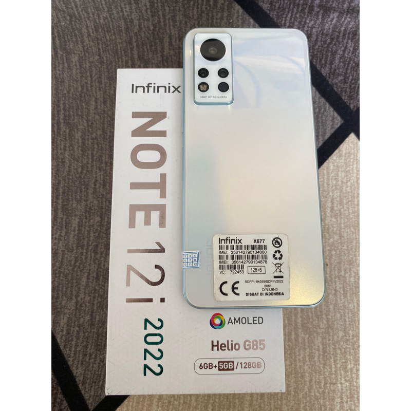 Infinix note12i 6/128gb second fullset