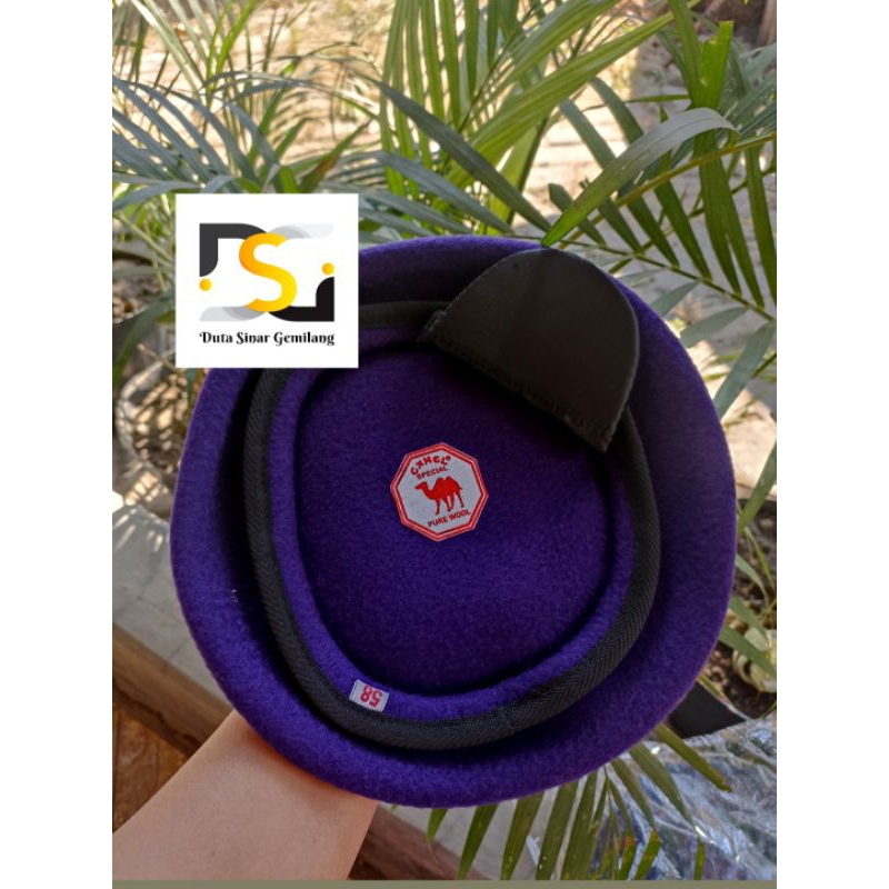 Topi Baret Camel Ungu Menwa | Baret Camel Militer | Baret ungu menwa