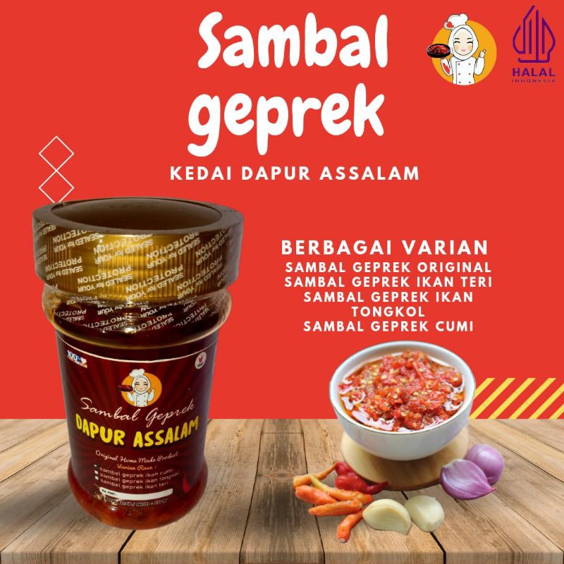 

sambal geprek kemasan berbagai varian