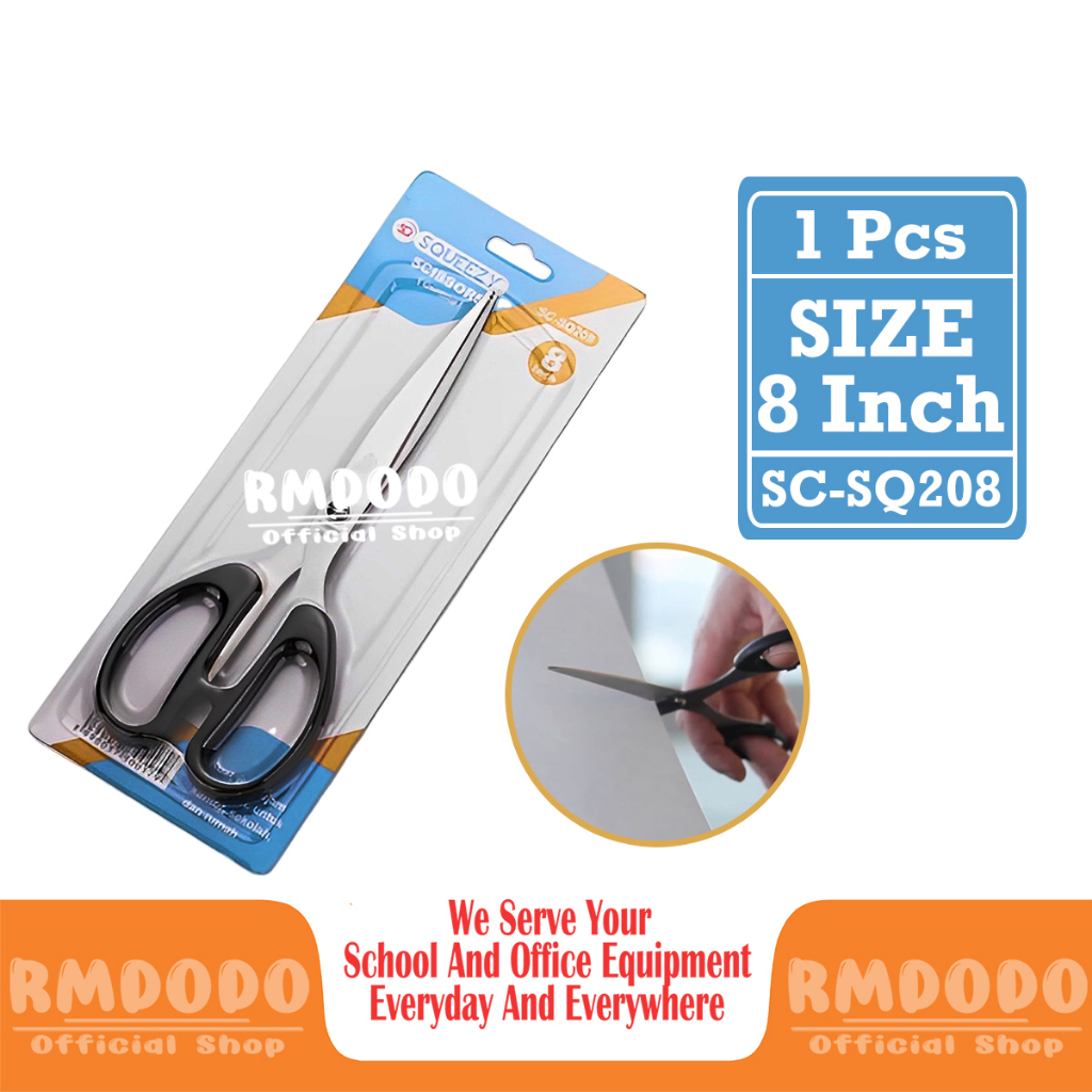 

Rmdodo - Gunting Kain Kertas Stainless Serbaguna / Gunting Kantor Sekolah / Gunting Murah SC-SQ208