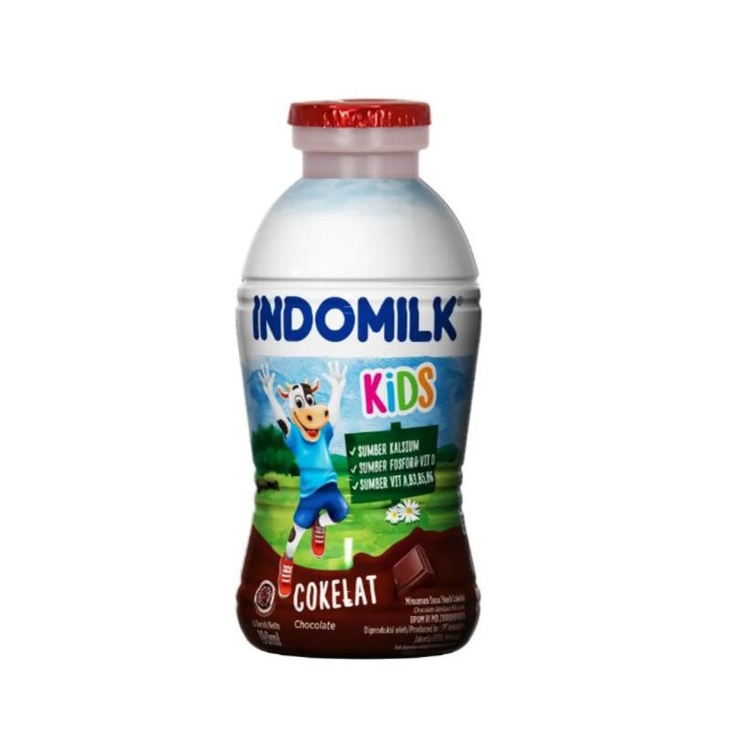 

Indomilk Cokelat Susu Cair 190 mL susu botol