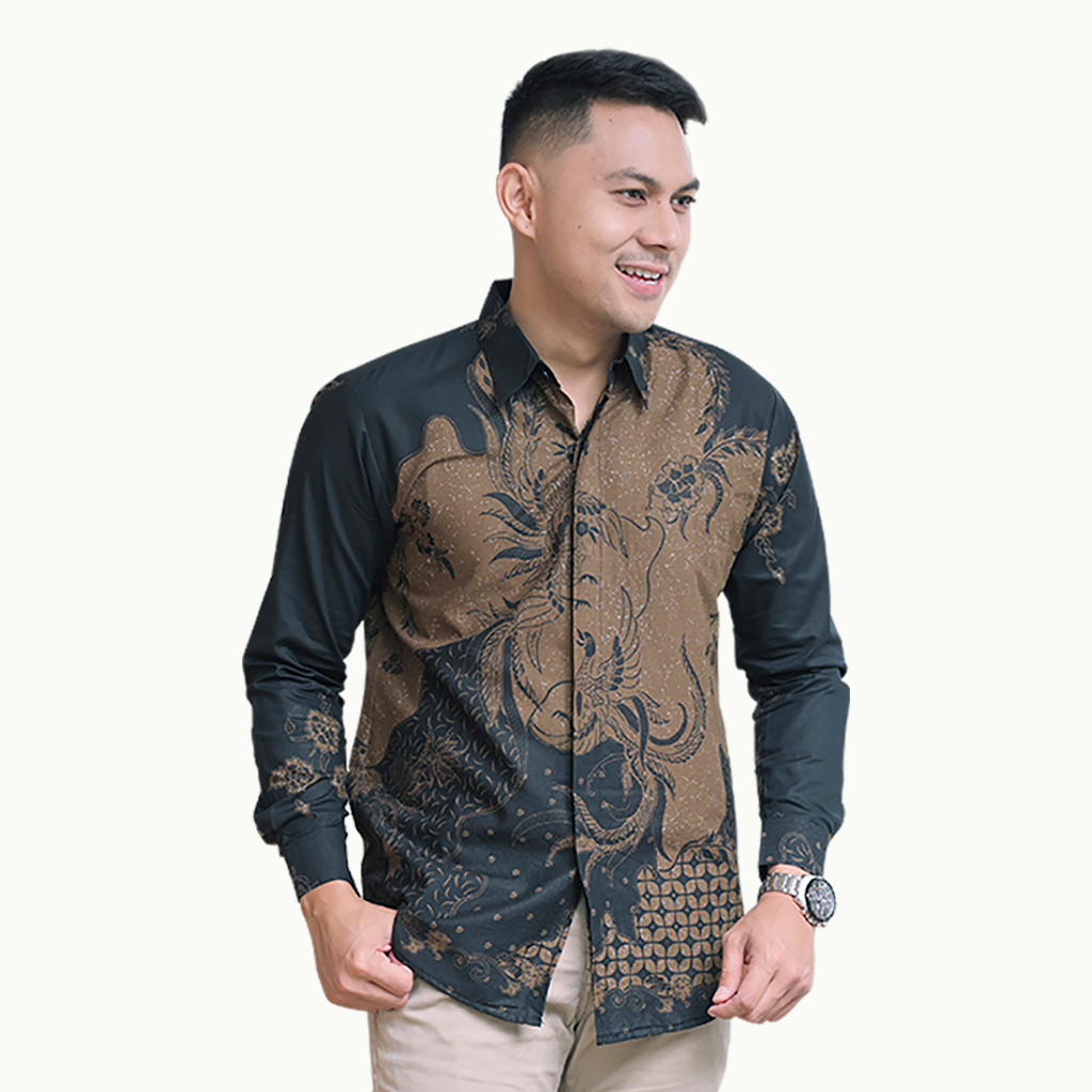 Kemeja Pria Dewasa Terbaru Baju Batik Laki2 Dewasa Terbaru 2022 Hem Batik Pria Mewah Batik Alisan Lengan Panjang Model Terbaru Baju Batiq Laki Laki Dewasa