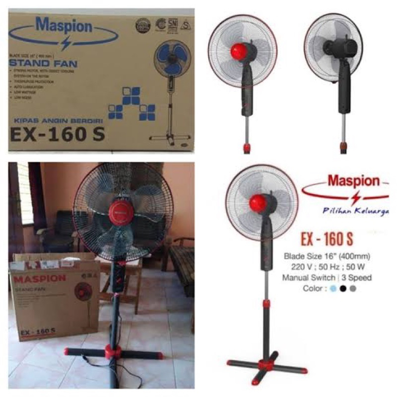 MASPION KIPAS ANGIN 16 INCH MASPION 160 S MASPION STAND FAN KIPAS ANGIN MASPION BERDIRI KIPAS ANGIN 