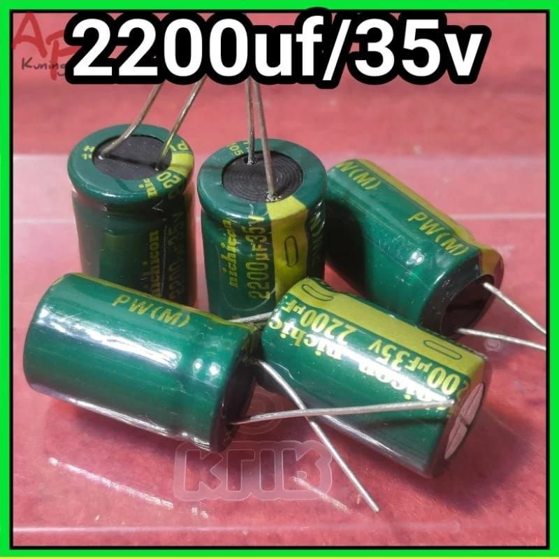 Elco 2200uf 35v Baru Original Asli