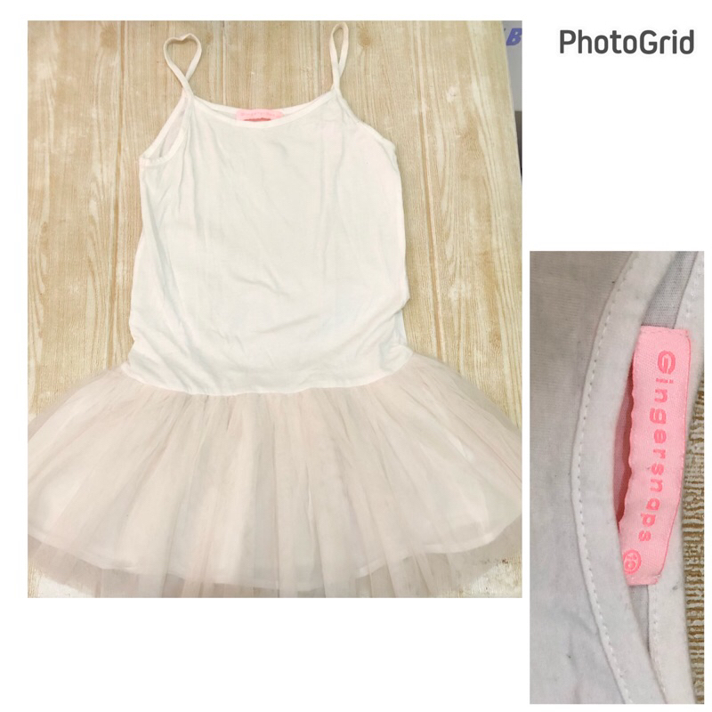 dress tutu anak gingersnaps cream