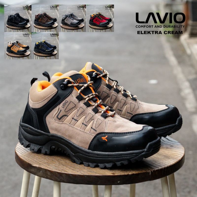 Sepatu Safety Pria Boots Pendek Low Boots Klasik Lavio Elektra Original Touring Hiking Gunung