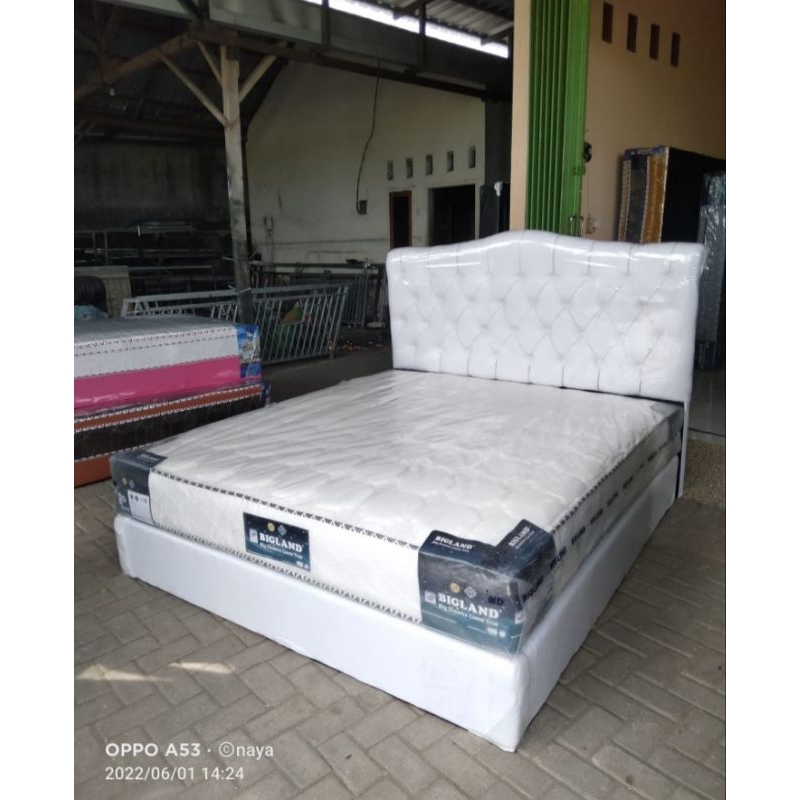 springbed bigland fullset matras dan divan terpisah