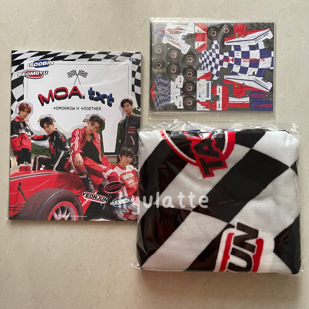 (ready stock) txt moa kit membership photobook blanket pop up moa.txt official sealed