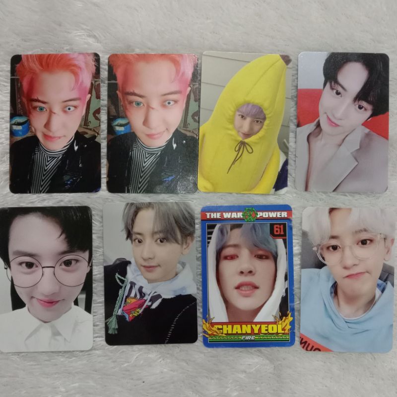 Photocard Pc Chanyeol EXO Obsession Banana Power Love Shot Dftf Universe Welkit