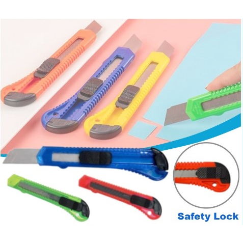 

Pisau Cutter Ukuran Besar 18mm Transparan Warna Warni
