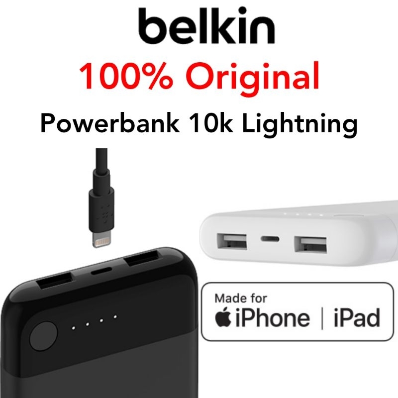 Belkin iPhone Powerbank Lightning 10k Power Bank ORIGINAL