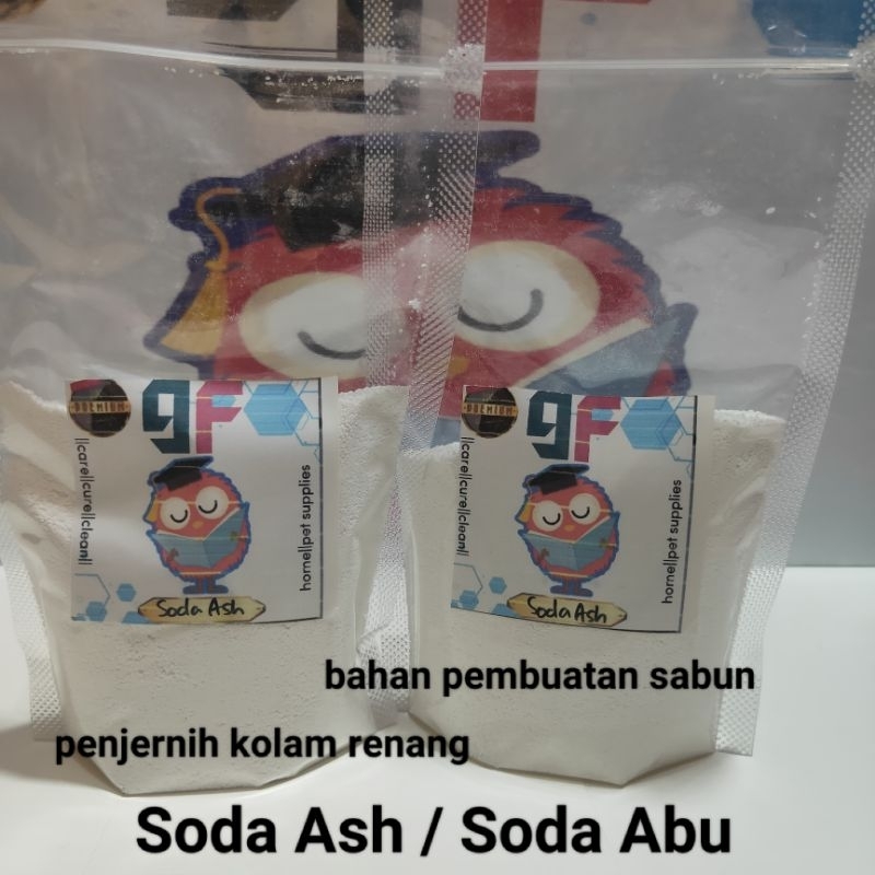 Soda ash soda abu bahan pembuatan sabun dan deterjen 250gr